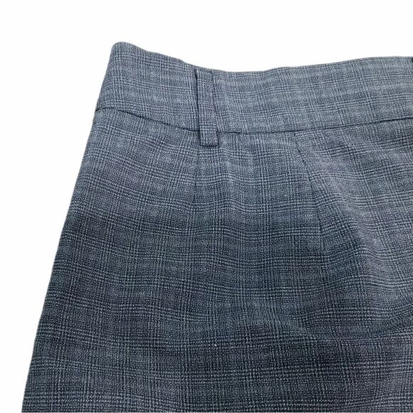GAP Plaid Gray Mini Career Stretch Skirts Size 8 - Picture 8 of 11